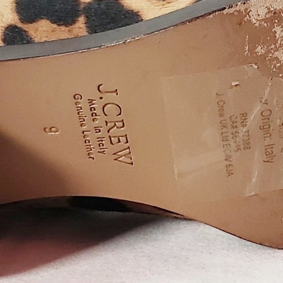 J Crew Leopard Print Chelsea Calf Hair Ankle Boots Sz 9 Mint Hardly worn - Picture 5 of 5